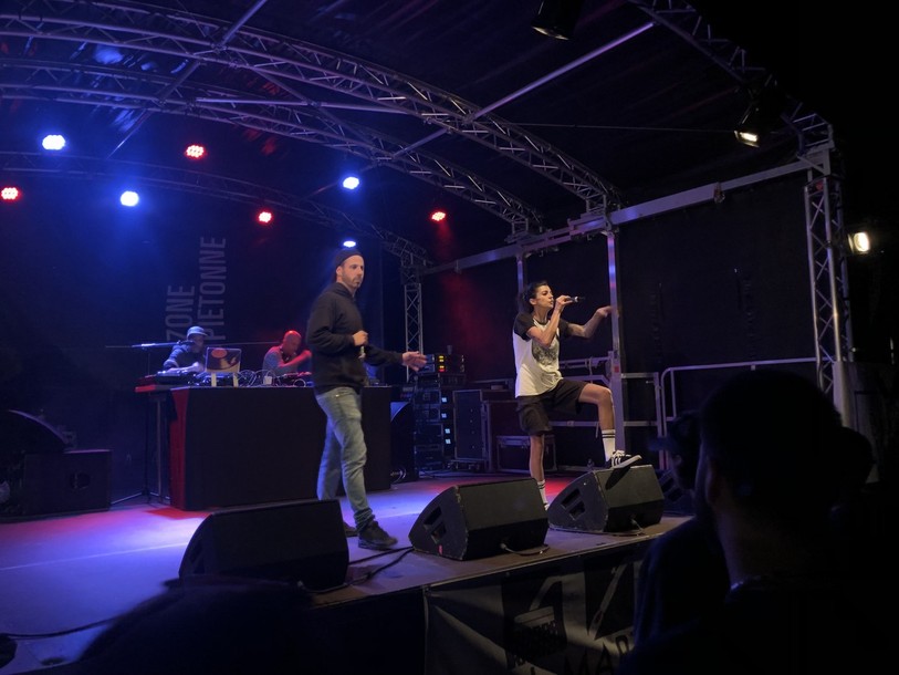 La rappeuse vaudoise La Gale a tenu son rôle de tête d'affiche vendredi soir. (Photo: ZP Festival)