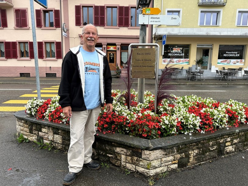 Alfred Kammermann, de la SEDR, est à l'origine de cette plaque commémorative.