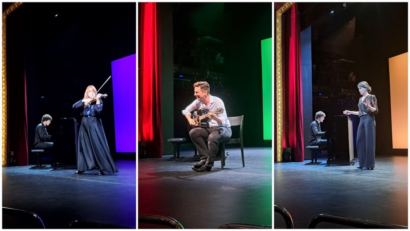 Trois artistes, dont Roxanne Choux, ont présenté leur travail sur scène à l'occasion du Rendez-vous estival du TOBS.