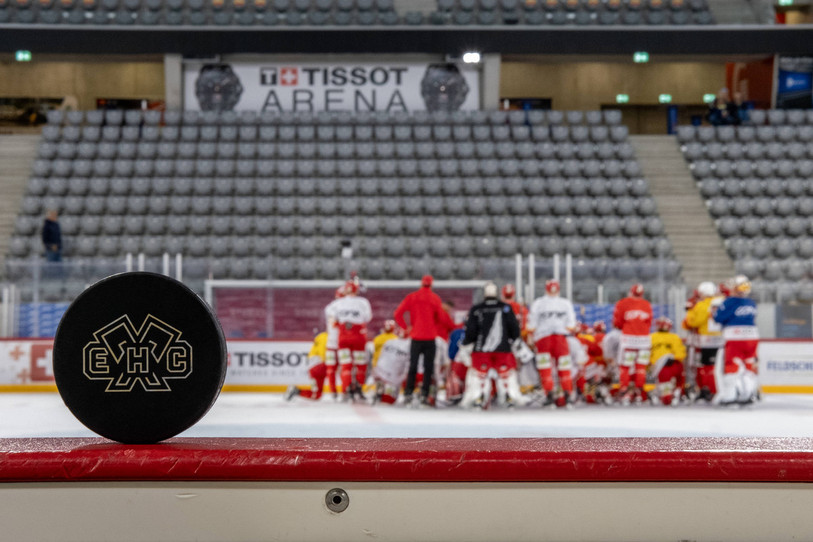 Le HC Bienne entre déjà dans le vif du sujet à deux semaines du début de saison de National League (photo : Jonas Scheck).