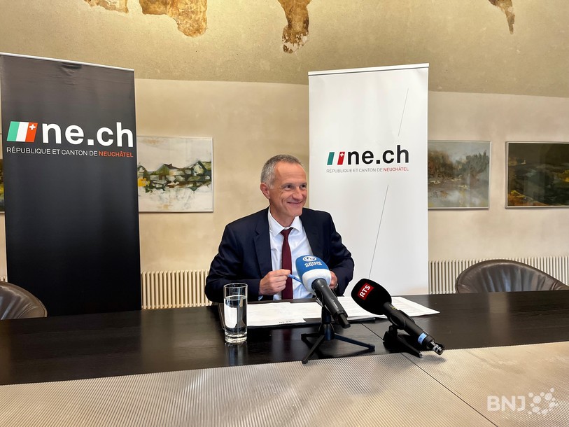 Le conseiller d'Etat neuchâtelois Laurent Kurth annonce quitter ses fonctions en février 2024.