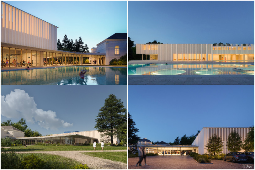 Visuels de synthèse du projet du Centre Thermal d’Yverdon. (Photo : BCO SA).