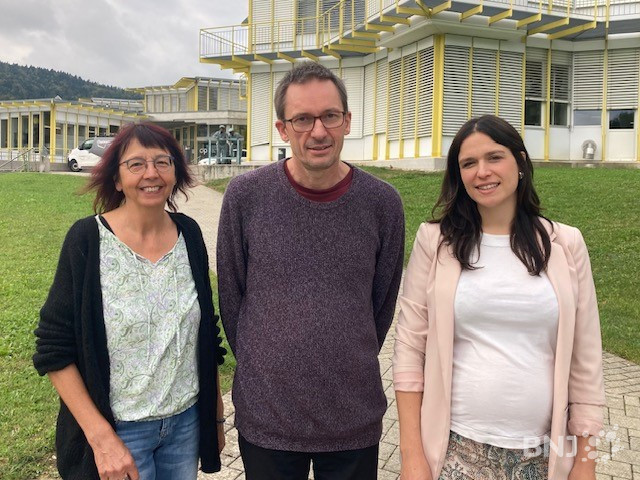 Anne-Dominique Grosvernier, Gilles Bourquin et Céline O. Ramirez (de gauche à droite),  du comité d’organisation du festival de spiritualité.