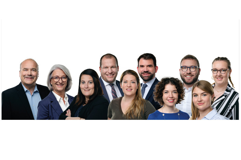 Les dix candidats issus des rangs du PLRN pour les élections fédérales d'octobre. (Photo: Parti libéral-radical neuchâtelois)