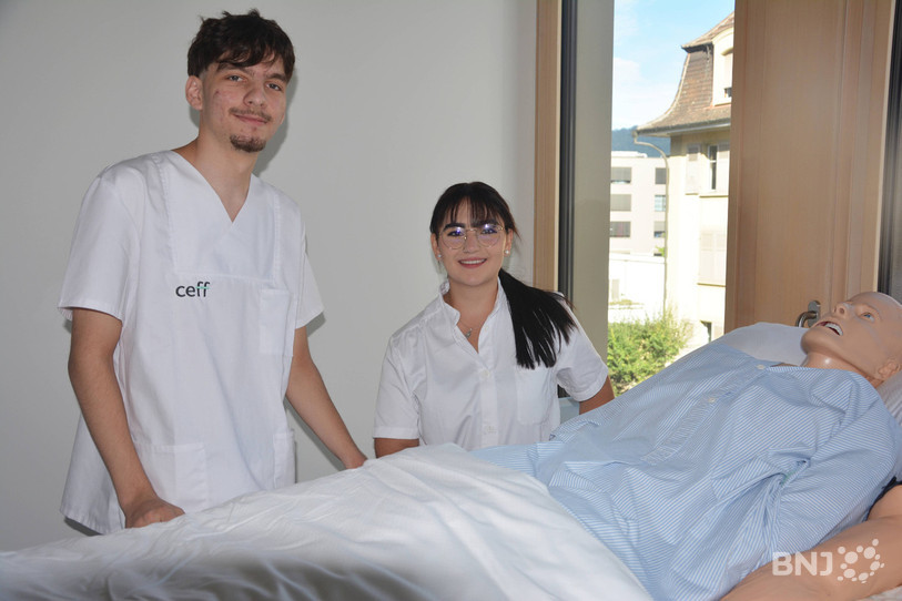 Adrijon Bislimi et Tifany Guenat représenteront respectivement la Berne francophone et le canton du jura lors de la finale des SwissSkills des assistants en soins et santé communautaire.