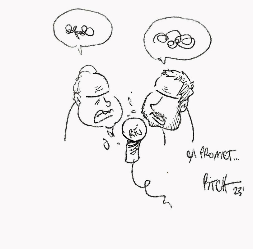 Hubert et Pitch Comment croqués par Pitch