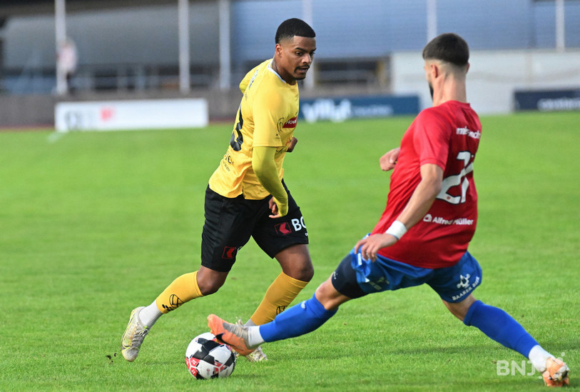 Jan Muzangu a égalisé à 1-1 pour sa première titularisation en Promotion League avec les SRD. (Photo : Georges Henz)