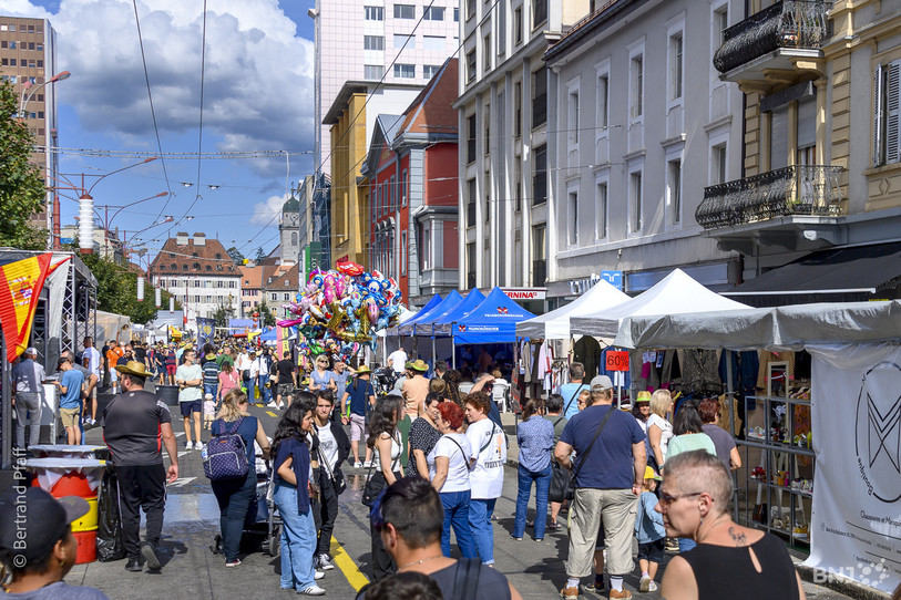 Édition 2023 de la Braderie de La Chaux-de-Fonds. (Photo : Bertrand Pfaff)
