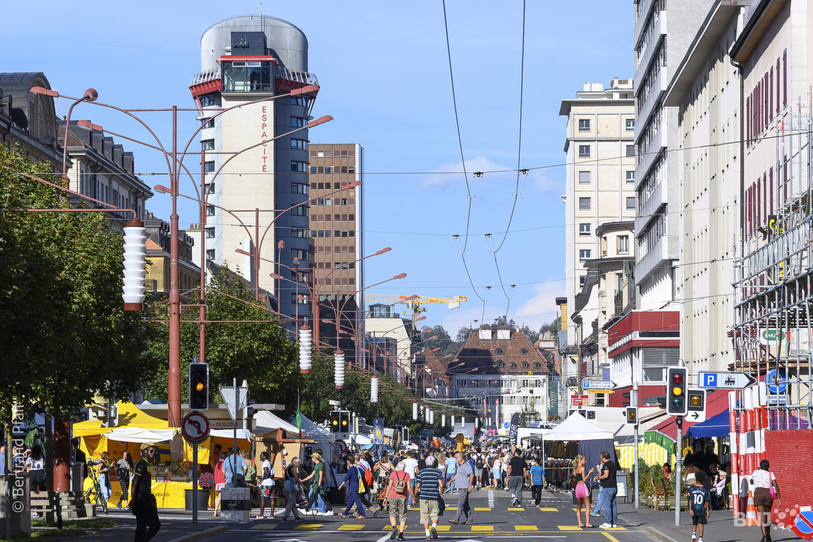 Édition 2023 de la Braderie de La Chaux-de-Fonds. (Photo d'archives : Bertrand Pfaff)