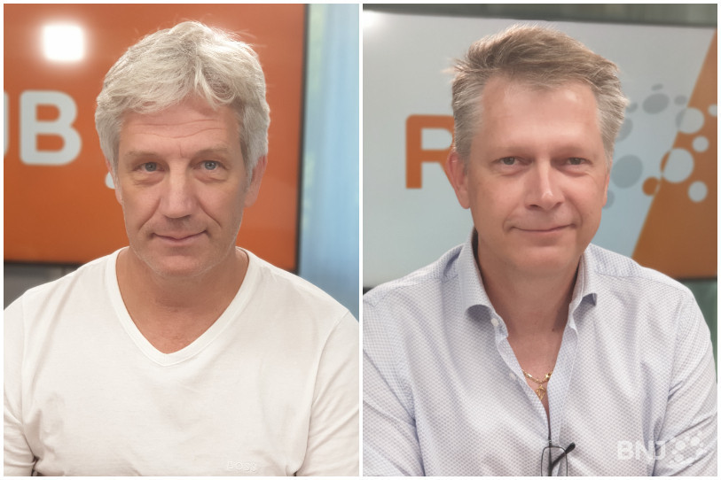 Le directeur de SACEN Michel Hirtzlin (à g.) collabore régulièrement avec le chef du service de l’électricité de Tramelan Philippe Wastian (à d.) notamment pour les questions liées à l’approvisionnement en énergie.