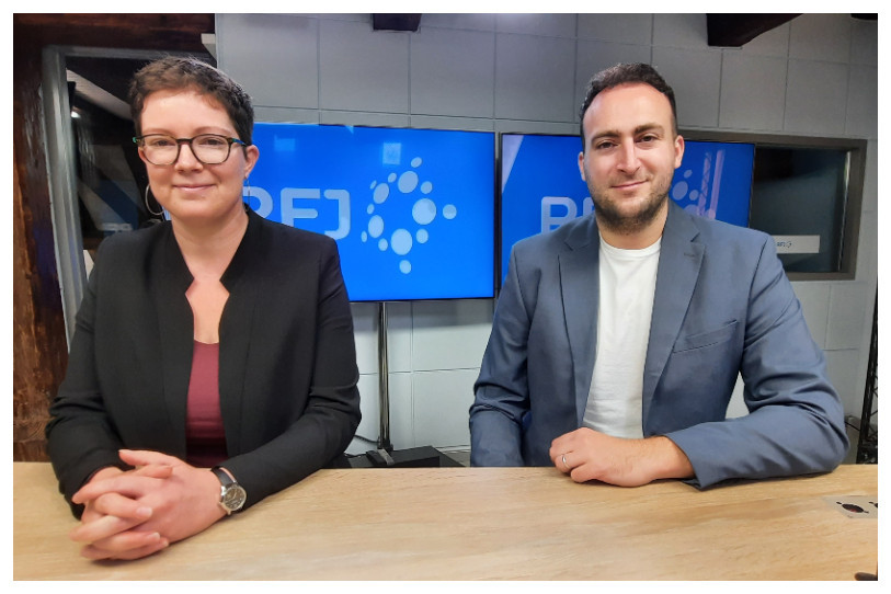 Elodie Paupe et Valentin Zuber , les deux chefs du service de l’Office jurassien de la culture depuis six mois