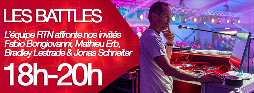 Les Battles de 18h à 20h avec Fabio Bongiovanni, Mathieu Erb, Bradley Lestrade et Jonas Schneiter