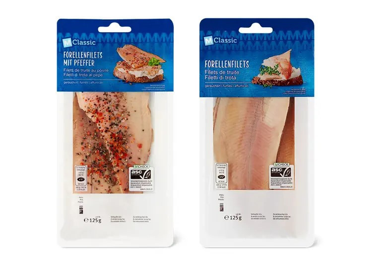 Migros rappelle notamment des filets de truite fumée en raison de présence de listeria. (Photo : Migros).