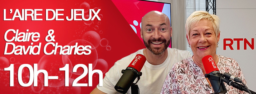 L'Aire de jeux de 10h à midi avec Claire et son invité David Charles