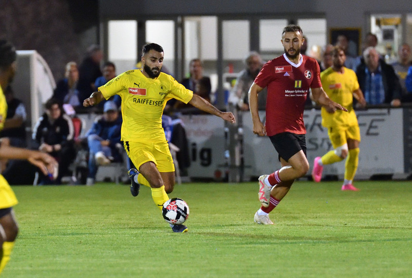 Siyar Batgi du FC Bassecourt a marqué le but égalisateur avant de se faire exclure samedi. (Photo: archives / Georges Henz).