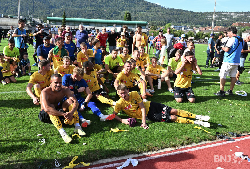 Quarts de finaliste de la dernière édition, les SR Delémont espèrent lancer une nouvelle épopée en Coupe de Suisse le 17 août devant leur publicont pu fêter avec leur public (photo : Georges Henz).