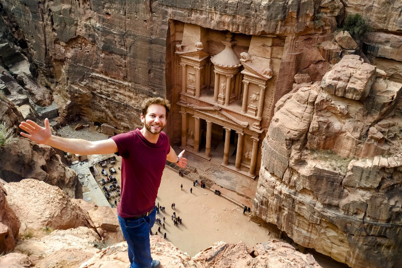 Bastien Racine a visité des pays moins prisés des touristes comme la Jordanie. (Photo : Bastien Racine)