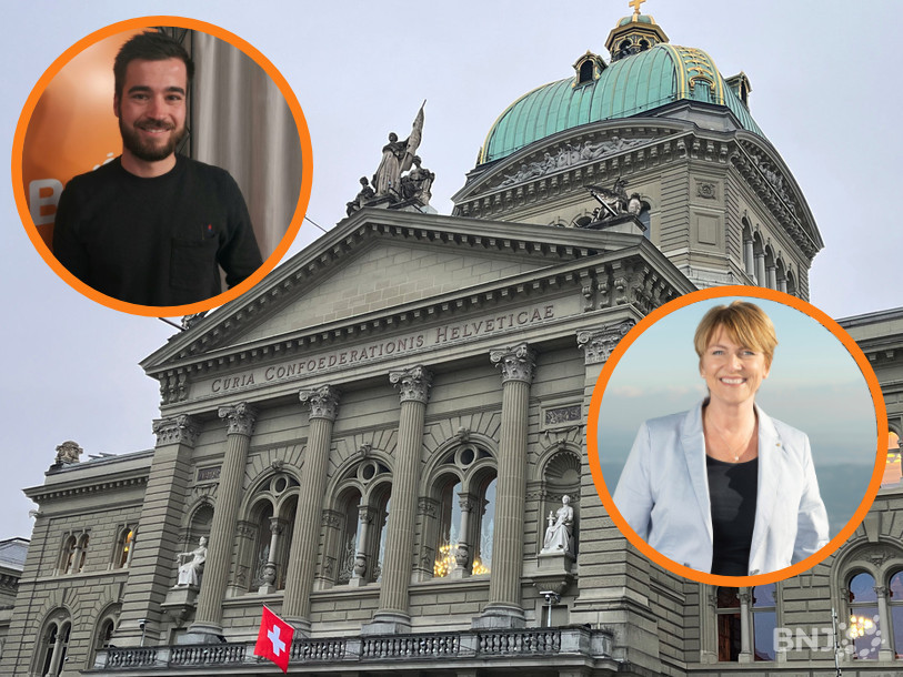 Cyprien Louis (Les Verts) et Madeleine Deckert (PLR) débattent notamment sur l'économie dans La Matinale.