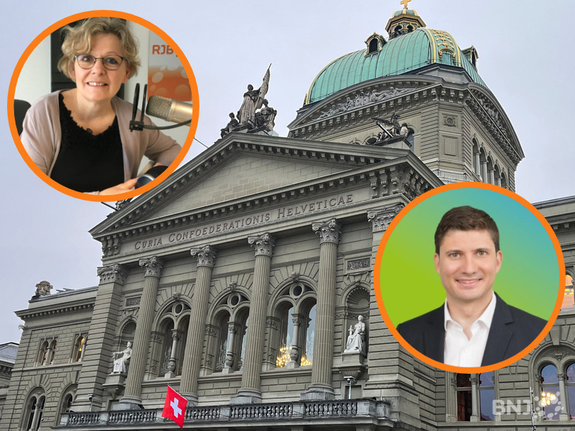 Christine Bühler (Le Centre) et Till Burckhardt (Vert'libéraux) débattent notamment sur la politique environnementale dans La Matinale.