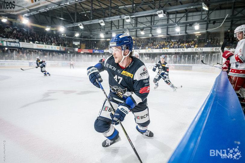 Renars Krastenbergs a fait le show mardi en inscrivant un but et deux assists. (Photo: Jonathan Vallat)