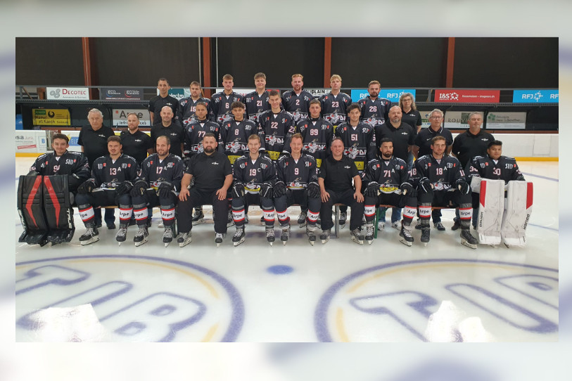 Le HC Delémont-Vallée 2023/2024 est prêt à en découdre (photo : HC Delémont-Vallée/Yann-Eric Rebetez).