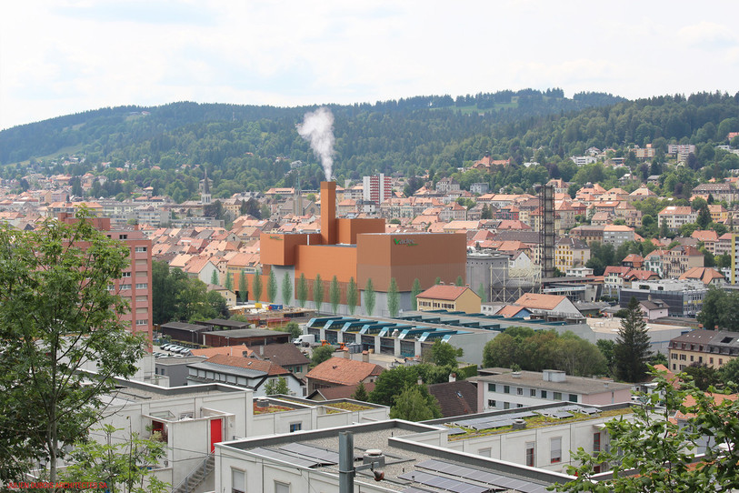 La future grande usine « Vadec évolution ». Différents éléments pourraient encore être un peu modifiés. (Photomontage: Julien Dubois architectes)