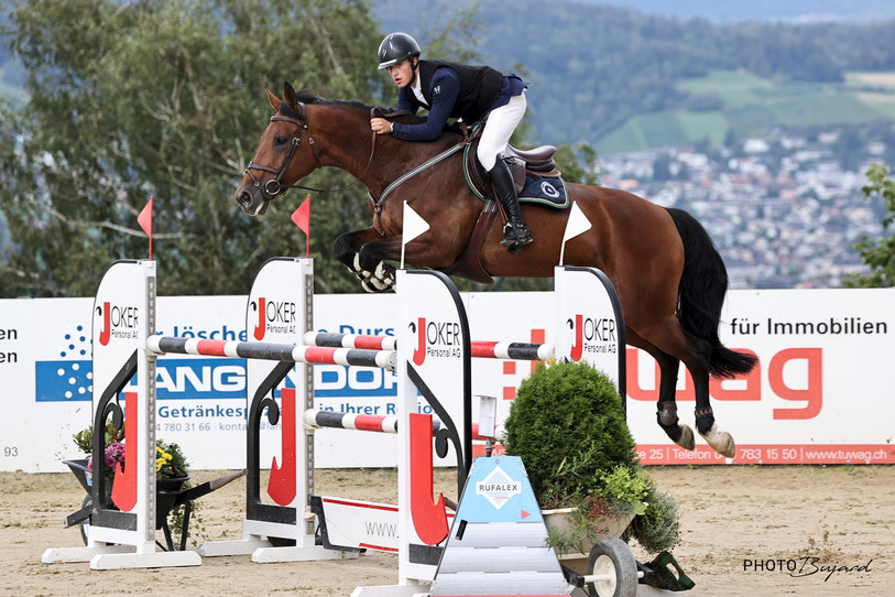 Bryan Smits et Inspiration de la Velle, ici lors des championnats suisses à Wädenswil, ont été sacrés champion romand junior dimanche. (photo : Martine Rossier).