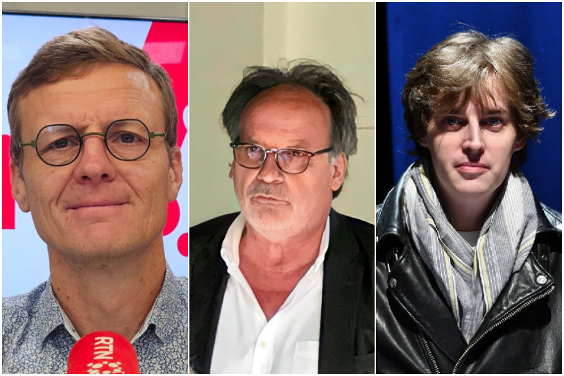 De gauche à droite: Frédéric Mairy, Jean-Luc Pieren et Thomas Wroblevski sont les trois candidats à la succession de Laurent Kurth au Conseil d'Etat.