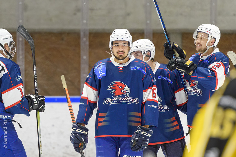 Le HC Université Neuchâtel n'y est pas arrivé (photo d'archives : Bertrand Pfaff).
