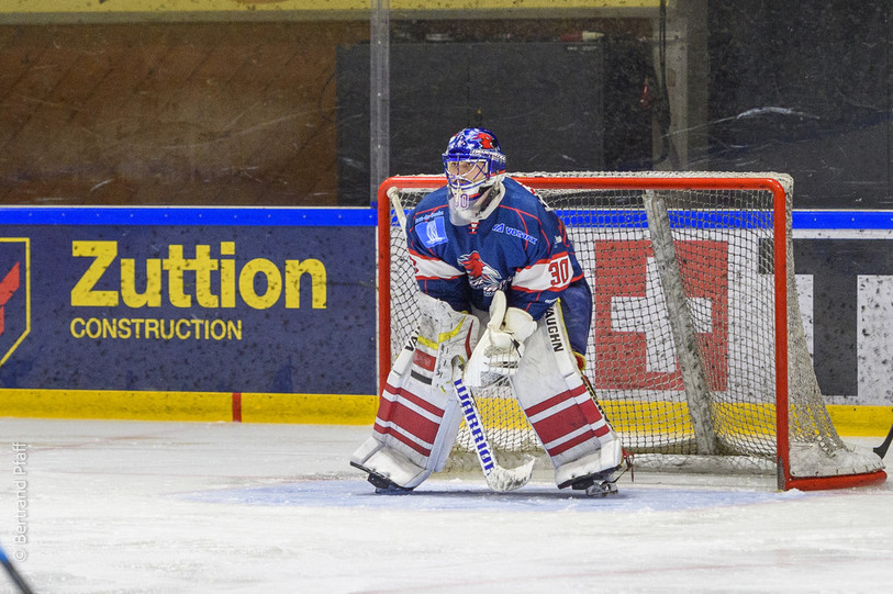 Le portier Josef Grguric et ses coéquipiers visent les play-off. (Photo archives : Bertrand Pfaff)