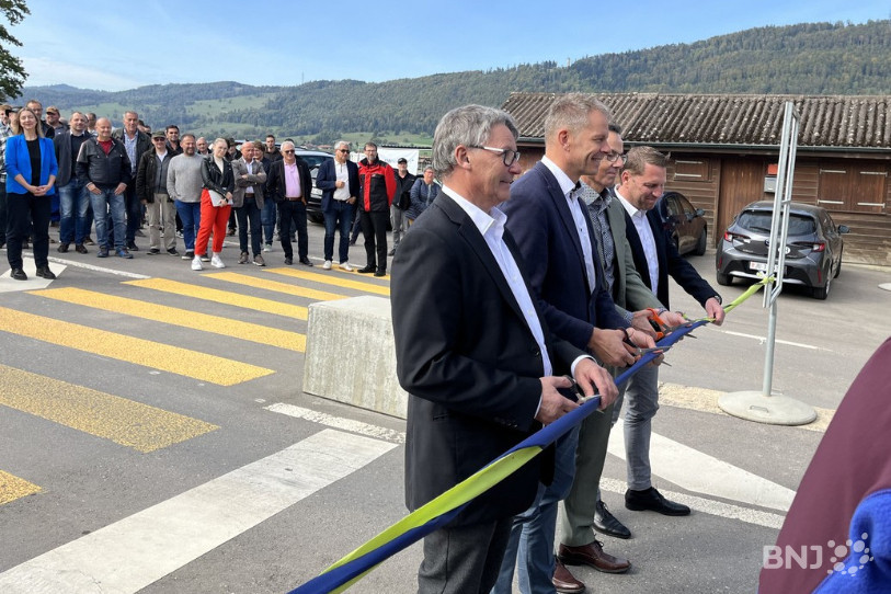 La décharge du SEOD à Boécourt a été inaugurée ce jeudi matin en présence du ministre jurassien de l'environnement David Eray.