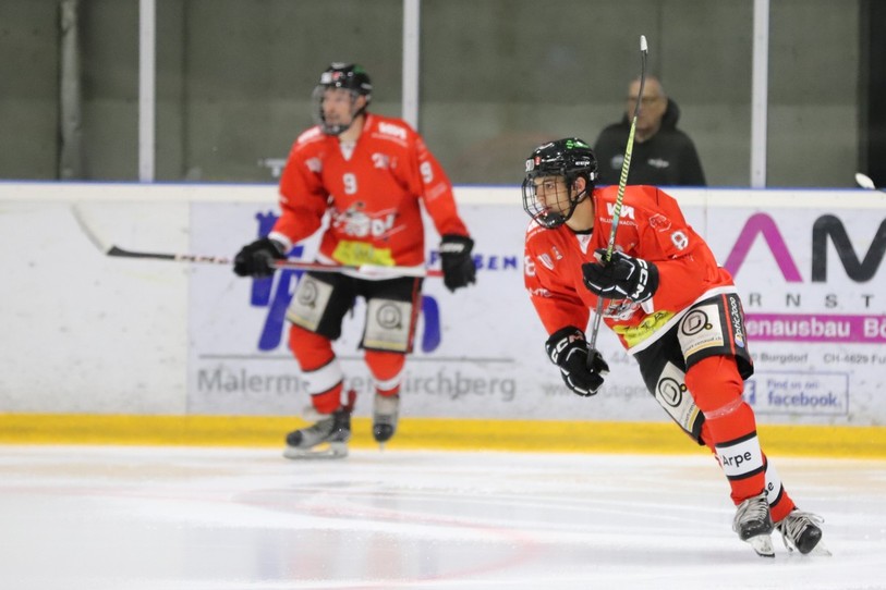 Thibaut Henry a marqué ce samedi (photo : HC Delémont-Vallée/Yann-Eric Rebetez).