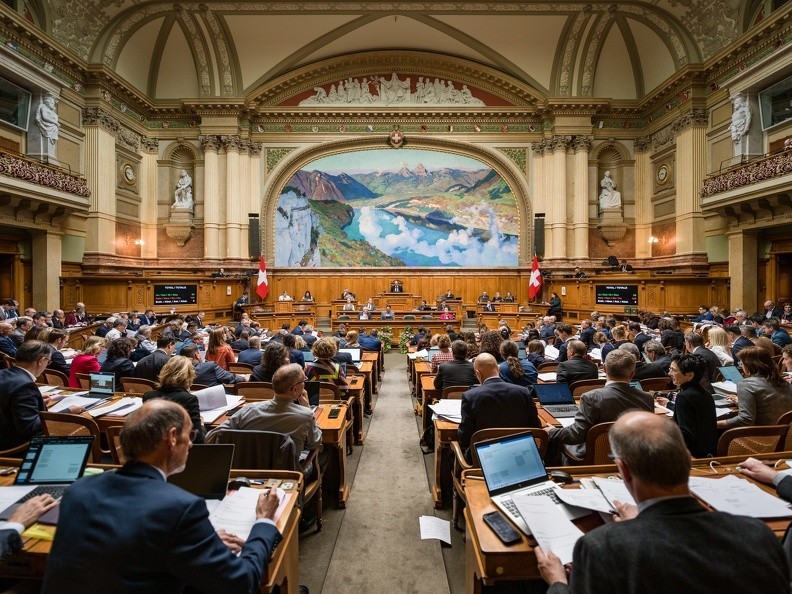 Après le Conseil des États, le Conseil national a débattu sur le crédit supplémentaire pour l’acquisition des avions F-35. (Photo : archives – Services du Parlement/Rob Lewis).