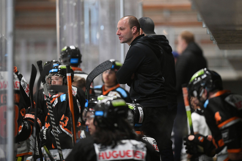 Le HC Tramelan de Loic Lachat s'est incliné dans l'exercice des tirs au but. (Photo : archives/Bist/Stéphane Gerber)