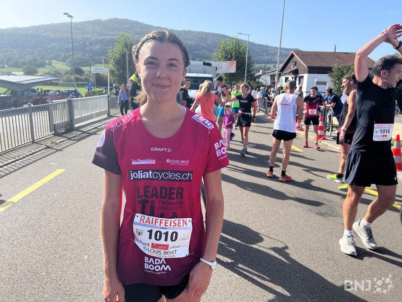 Léna Beyeler a de quoi sourire après sa victoire sur le Trophée jurassien. 