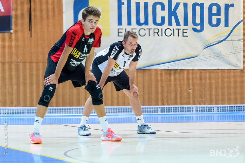 Arnaud Paratte, David Brunner et Colombier Volley ont connu la défaite ce samedi. (Photo: Bertrand Pfaff)
