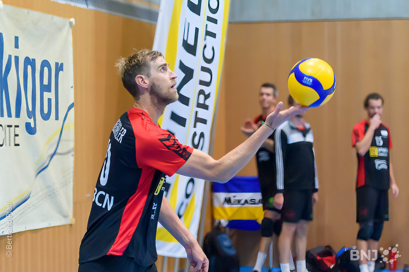 Joël Bruschweiler et Colombier Volley ont repris leur marche en avant. (Photo: Bertrand Pfaff)