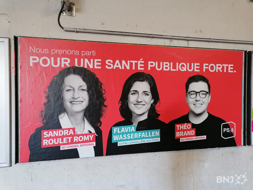 Trois candidats bernois se sont retrouvés sur une affiche à Porrentruy.