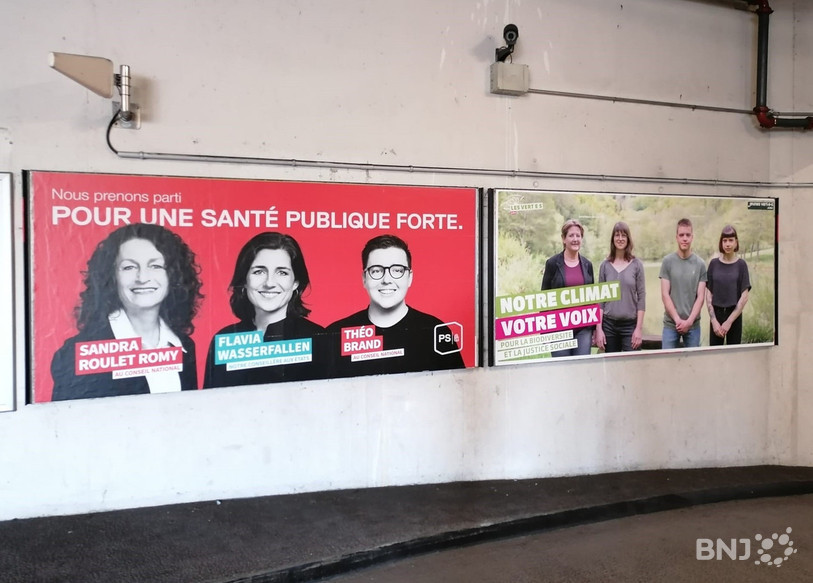Trois candidats bernois se sont retrouvés sur une affiche à Porrentruy.