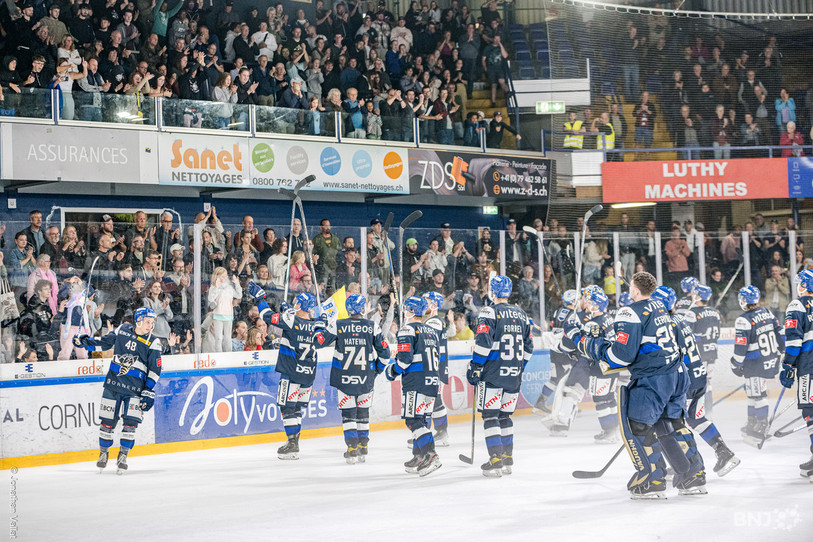 Le HC La Chaux-de-Fonds disputera son premier match amical le 9 août face à Genève-Servette. (photo : archives/Jonathan Vallat).