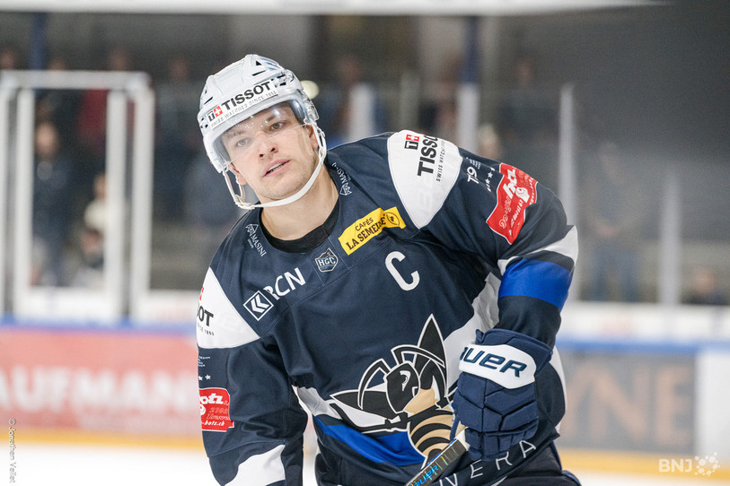 Toms Andersons du HC La Chaux-de-Fonds (photo : Jonathan Vallat).