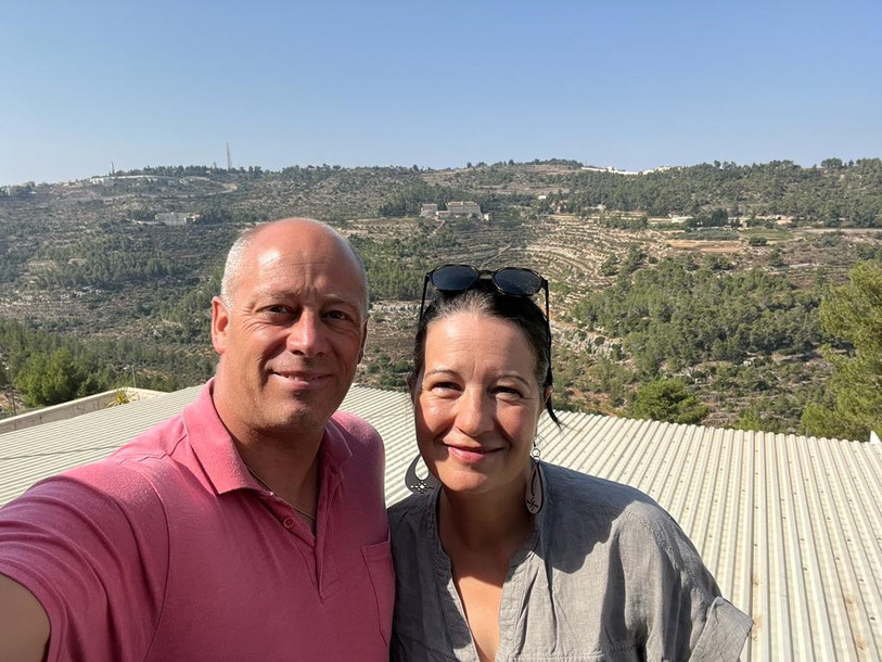 Christian et son épouse en Israël. (Photo : Christian S.).