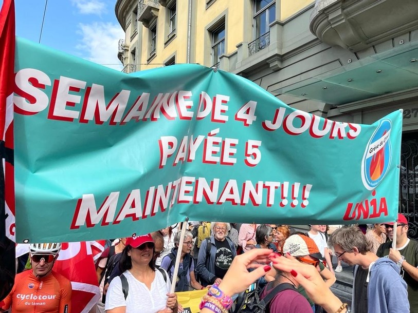 Le collectif Grève pour l'Avenir organise une manifestation à Neuchâtel vendredi 27 octobre dès 17h30 à la Fontaine de la justice. (Photo : Grève pour l'Avenir)