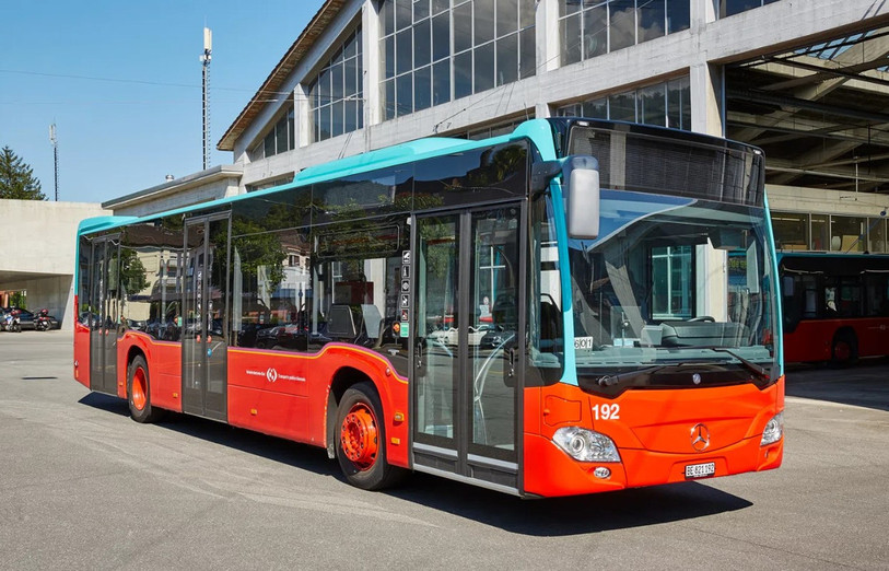 Un bus des TPB a été impliqué dans l'accident de mercredi. (Photo : Transports publics biennois).