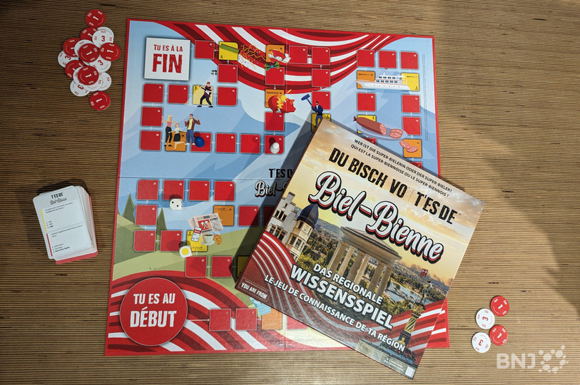 Le jeu « T’es de Biel-Bienne si » coûte 50 francs.