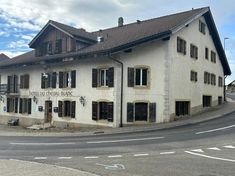 L'Hôtel restaurant du cheval blanc est actuellement fermé. (Photo: archives)