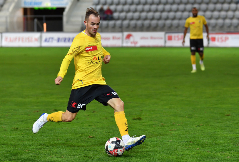 Romain Baume a provoqué le penalty à la 39e minute (photo : Georges Henz)