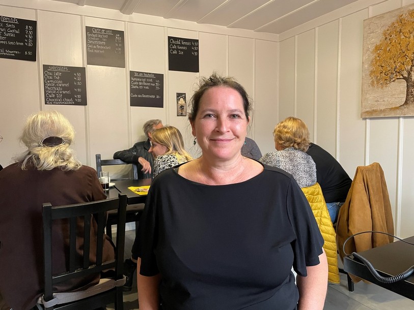 Manuela Nobel de la Croix-Rouge était présente pour animer le café-rencontre des proches aidants à Sonceboz.