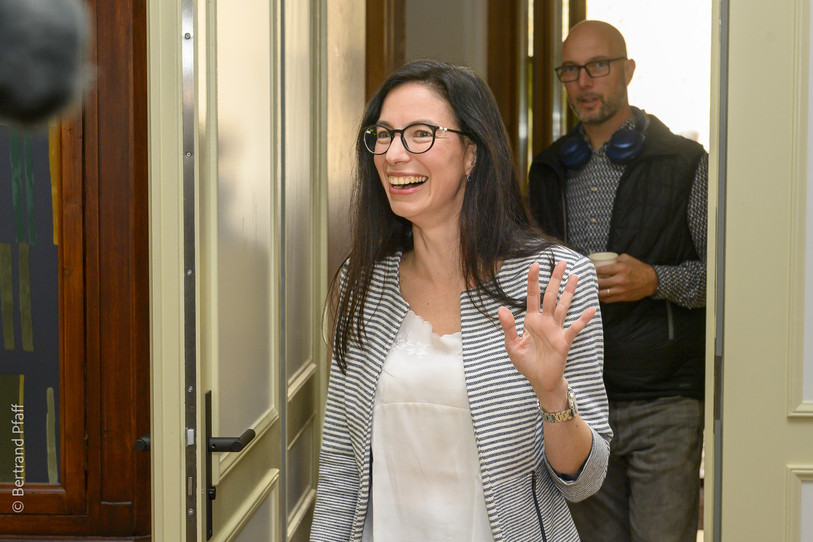 Céline Vara brigue une place au sein de l'exécutif cantonal. (Photo d'archives : Bertrand Pfaff).