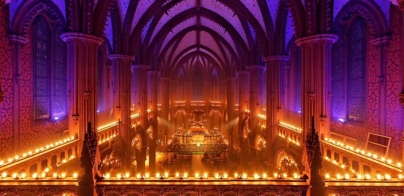 A Neuchâtel, Renato Häusler a déjà illuminé l’Église Rouge. (Photo : Kalalumen)
